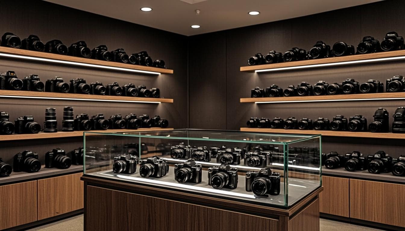CAMRENT luxury camera store interior